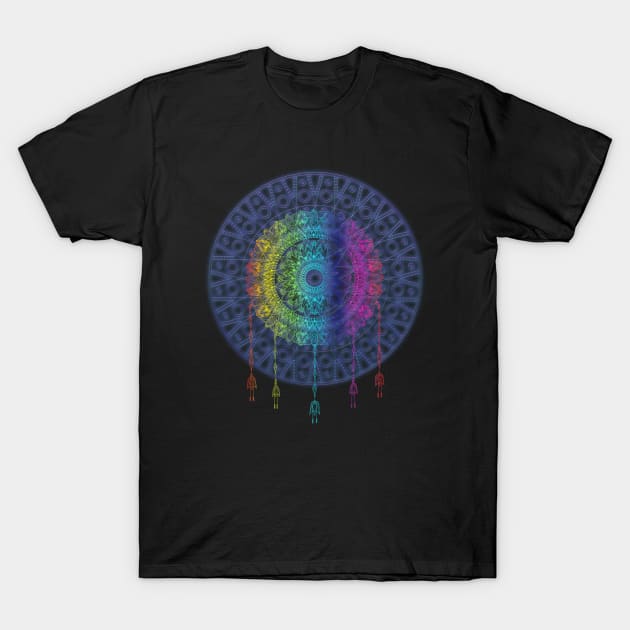 Neon mandala T-Shirt by Sinmara